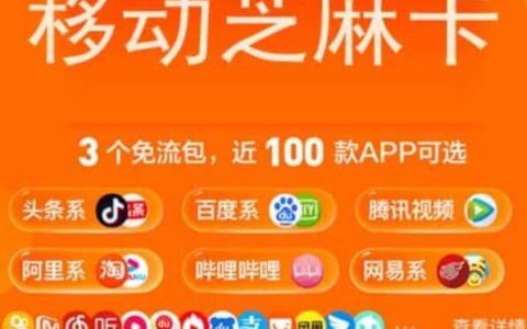 移动芝麻卡29元套餐定向流量app有哪些？