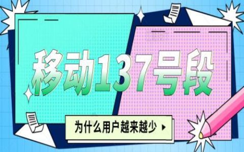 为什么137号段用的人少 难道是年头太久了？