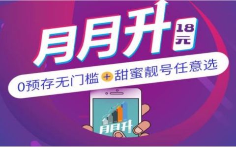 移动月月升套餐（2019版） 在网越久流量用的越多