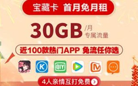 2022新29元移动花卡宝藏版套餐介绍