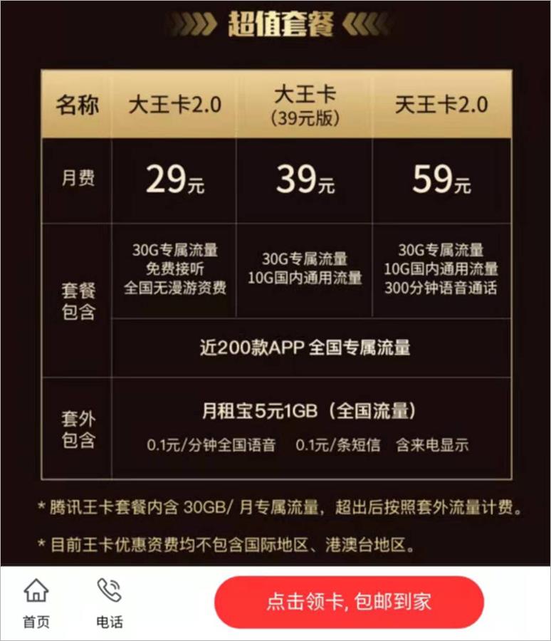 2022年值得办理的套餐推荐：39元联通大王卡流量版套餐详情