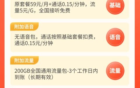 2023联通长期大流量卡推荐（免费办理）