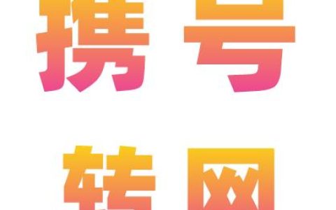 携号转网电信携出服务