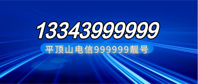 平顶山电信靓号13343999999