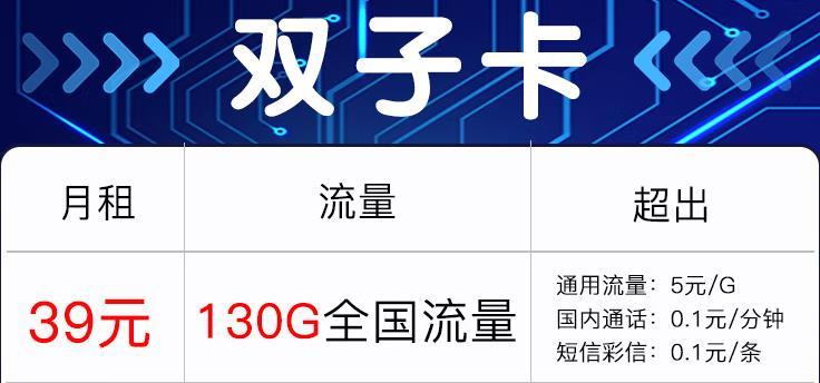 电信神卡：39元包130G全国流量+可选号+20年
