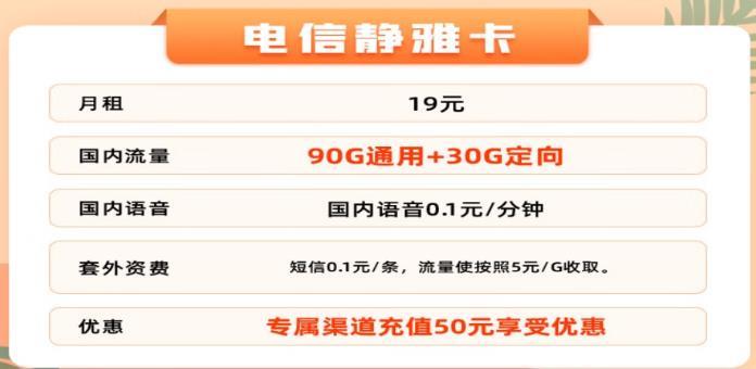 中国电信最新推出两款超大专用流量卡，月租19元