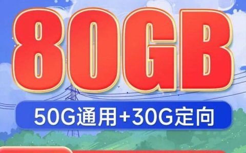 【移动白水卡】月租19元,含80G全国流量,300分钟通话