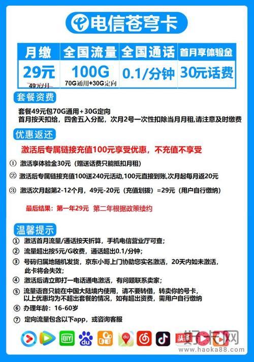 电信永久9元月租