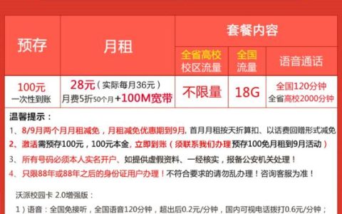 4g沃派校园卡，学生用户的福音