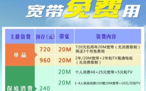 2023年，深圳移动宽带套餐价格表出炉