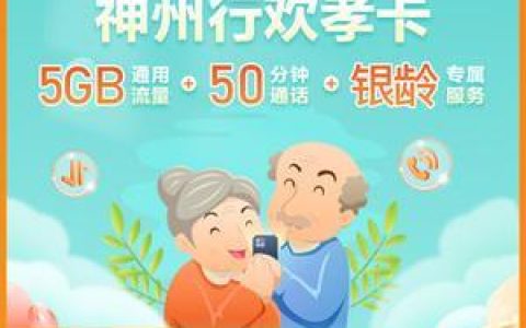 神州行欢孝卡，19元套餐：老年人专属福利