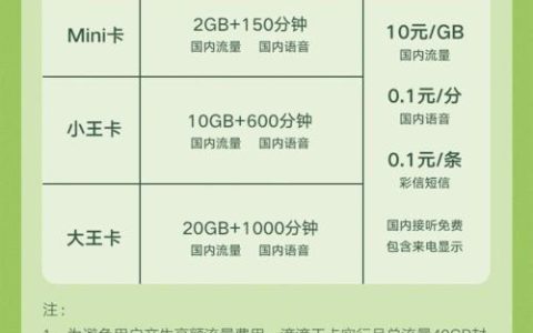 滴滴小王卡58套餐详情介绍2023