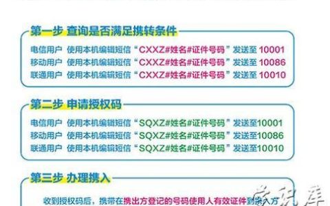 移动转电信携号转网全流程攻略