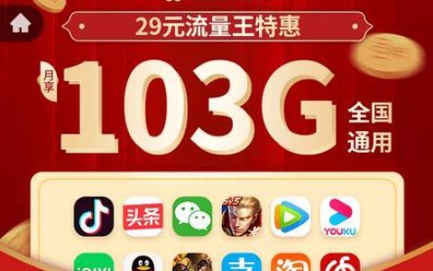 流量多又便宜的卡推荐：月租29元起，流量最高155G