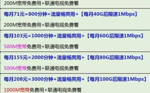 联通副卡怎么收费？一次性费用+每月功能费