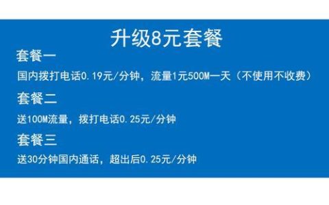 移动最便宜的套餐8元怎么办理？