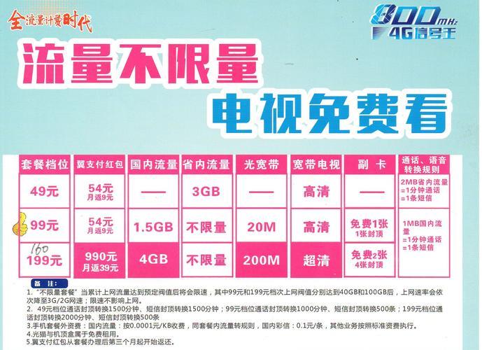 众兴王卡电信套餐详情，流量多、通话不限量