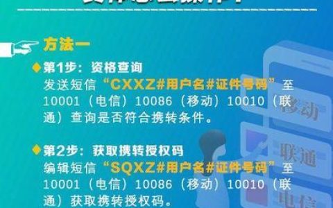 电信携号转网流程详解，教你轻松换运营商