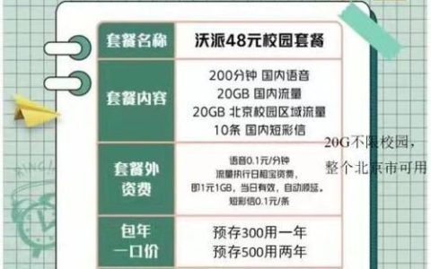 大学校园卡套餐一般多少钱？