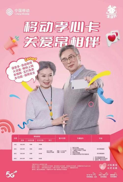 孝心卡：为老年人提供优惠的手机套餐