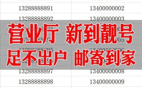 电信选号码网上选号攻略，教你如何在线选到心仪靓号