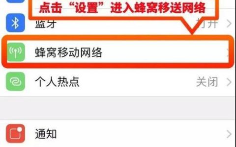 手机蜂窝移动网络设置在哪里找？