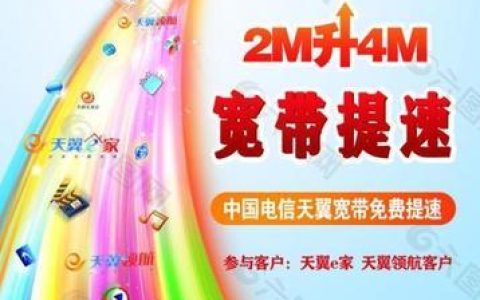 电信宽带提速包，让你畅享高速网络