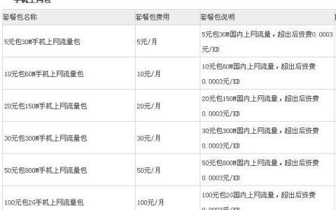 电信卡超出流量1g流量多少钱？