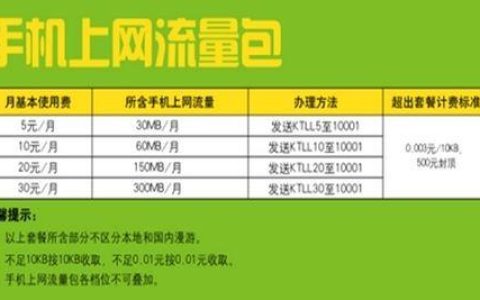 电信便宜流量多的套餐推荐，月租低至5元，流量超百G