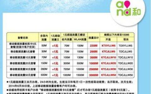 海南移动流量套餐介绍：满足不同需求