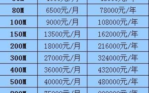 电信光纤1000兆一年多少钱？