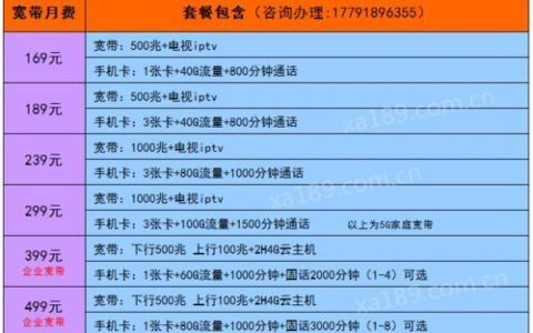 2023年电信宽带1000兆多少钱？