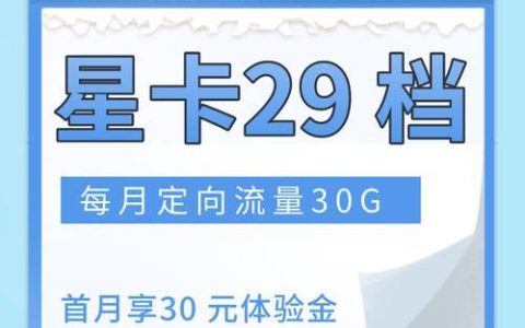 电信29元卡申请入口，畅享4G流量