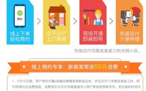 电信通宽带办理流程及注意事项