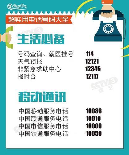 运营商电话号码大全，一目了然