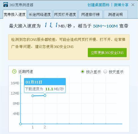 100M的宽带网速是多少兆？