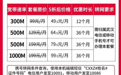 新装联通宽带多少钱？