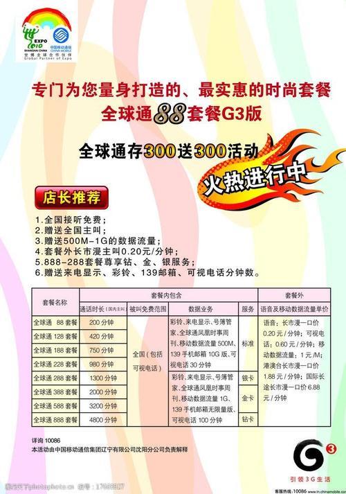 全球通套餐优惠：环游世界更轻松