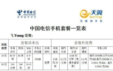 长春电信宽带套餐介绍