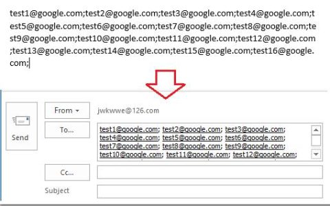 将电子邮件地址保存到通讯录中