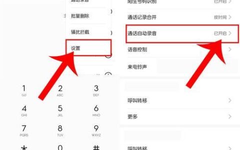 打电话录音在哪里设置？
