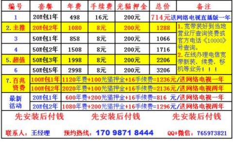 电信宽带多少兆的？