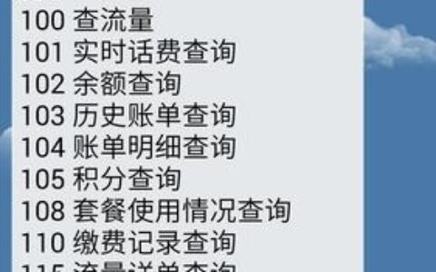 电信如何查询话费明细？