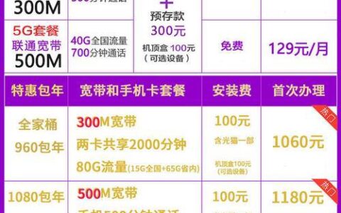 联通宽带包年费用：套餐解析与资费查询指南