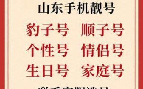 济南联通靓号：你的专属好号码