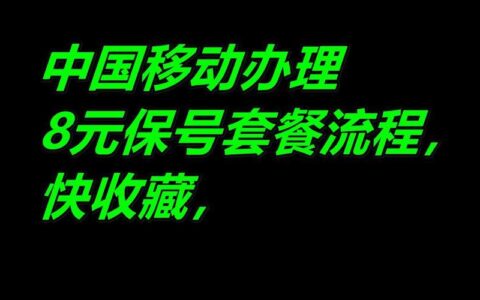办理8元保号套餐：省钱又保号的最佳选择！