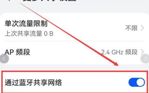如何通过蓝牙共享手机网络？