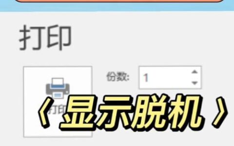 如何取消打印机脱机状态？
