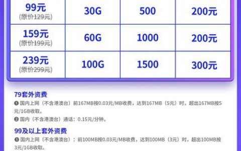国内通用流量100G套餐介绍：满足你的上网需求