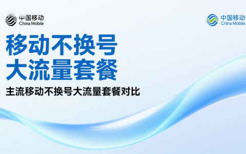 移动不换号大流量套餐，2025年这5款“神卡”闭眼入！性价比超高！